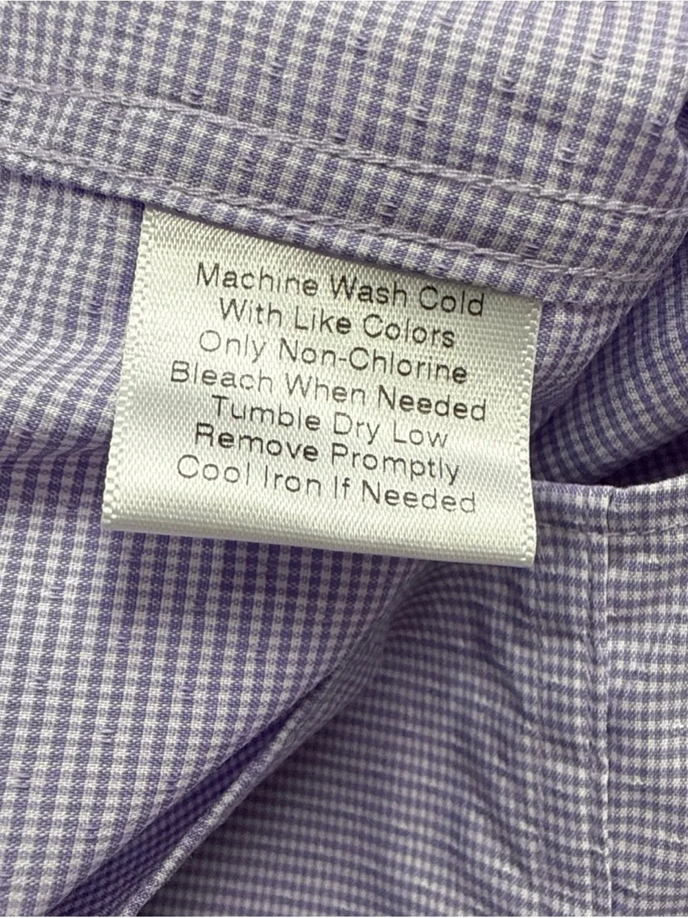 Jos A Bank Men’s 1905 Stretch, Non Iron, Slim Fit Purple Button Up 16.5/36 - Picture 8 of 10